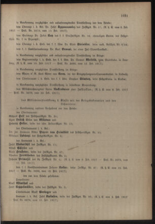 Kaiserlich-königliches Armee-Verordnungsblatt: Personal-Angelegenheiten 19170222 Seite: 3