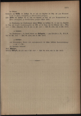 Kaiserlich-königliches Armee-Verordnungsblatt: Personal-Angelegenheiten 19170224 Seite: 43