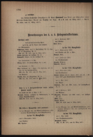 Kaiserlich-königliches Armee-Verordnungsblatt: Personal-Angelegenheiten 19170324 Seite: 32