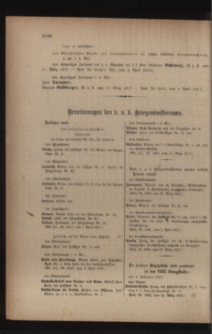 Kaiserlich-königliches Armee-Verordnungsblatt: Personal-Angelegenheiten 19170407 Seite: 38