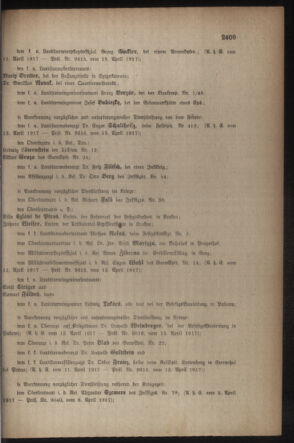 Kaiserlich-königliches Armee-Verordnungsblatt: Personal-Angelegenheiten 19170418 Seite: 11