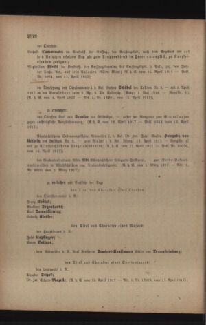 Kaiserlich-königliches Armee-Verordnungsblatt: Personal-Angelegenheiten 19170421 Seite: 64