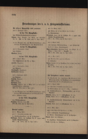 Kaiserlich-königliches Armee-Verordnungsblatt: Personal-Angelegenheiten 19170421 Seite: 66