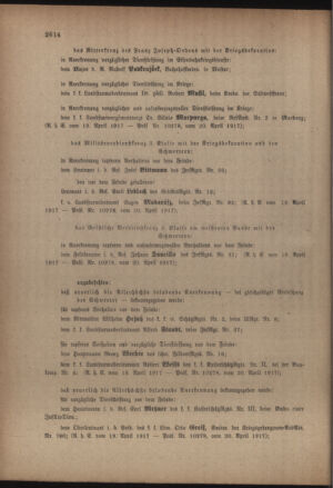 Kaiserlich-königliches Armee-Verordnungsblatt: Personal-Angelegenheiten 19170425 Seite: 2