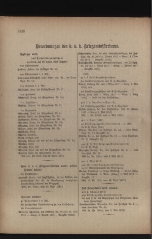 Kaiserlich-königliches Armee-Verordnungsblatt: Personal-Angelegenheiten 19170505 Seite: 76