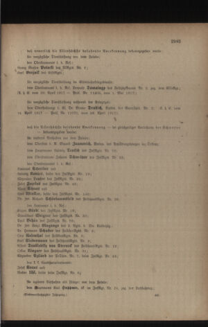 Kaiserlich-königliches Armee-Verordnungsblatt: Personal-Angelegenheiten 19170507 Seite: 41