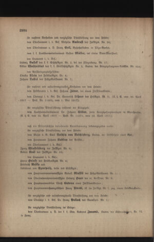 Kaiserlich-königliches Armee-Verordnungsblatt: Personal-Angelegenheiten 19170507 Seite: 42