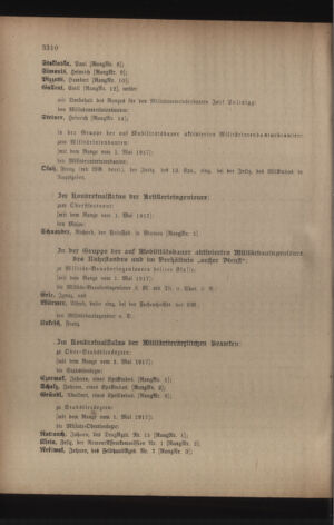 Kaiserlich-königliches Armee-Verordnungsblatt: Personal-Angelegenheiten 19170517 Seite: 124