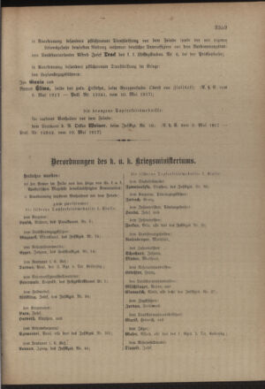 Kaiserlich-königliches Armee-Verordnungsblatt: Personal-Angelegenheiten 19170517 Seite: 173