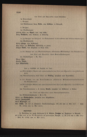 Kaiserlich-königliches Armee-Verordnungsblatt: Personal-Angelegenheiten 19170517 Seite: 2