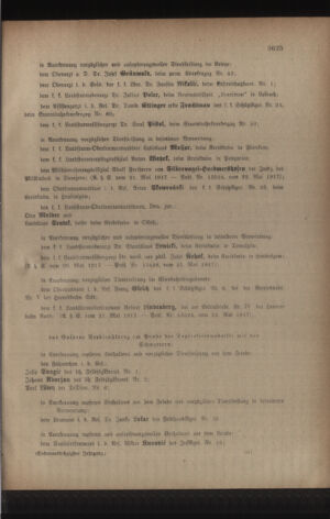 Kaiserlich-königliches Armee-Verordnungsblatt: Personal-Angelegenheiten 19170529 Seite: 17