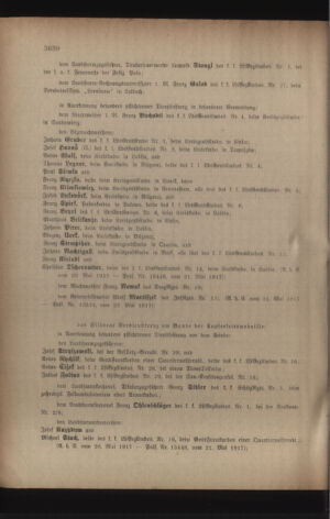 Kaiserlich-königliches Armee-Verordnungsblatt: Personal-Angelegenheiten 19170529 Seite: 22