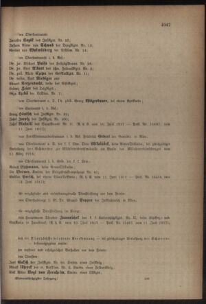 Kaiserlich-königliches Armee-Verordnungsblatt: Personal-Angelegenheiten 19170618 Seite: 9