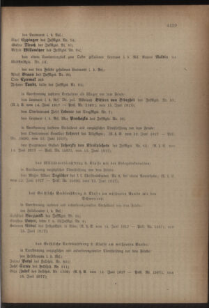 Kaiserlich-königliches Armee-Verordnungsblatt: Personal-Angelegenheiten 19170621 Seite: 5