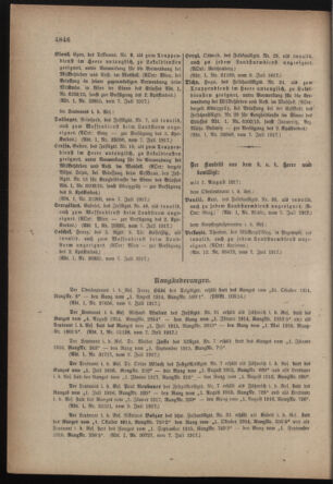 Kaiserlich-königliches Armee-Verordnungsblatt: Personal-Angelegenheiten 19170714 Seite: 70