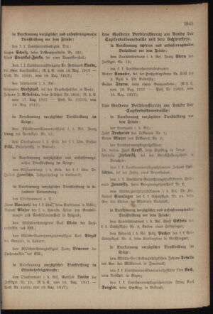 Kaiserlich-königliches Armee-Verordnungsblatt: Personal-Angelegenheiten 19170827 Seite: 7