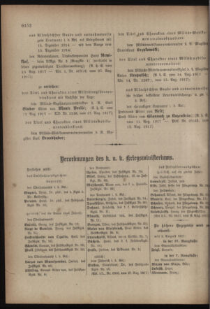 Kaiserlich-königliches Armee-Verordnungsblatt: Personal-Angelegenheiten 19170901 Seite: 118