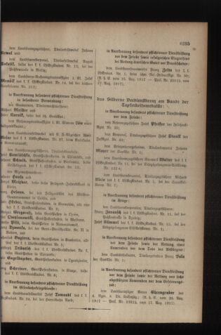 Kaiserlich-königliches Armee-Verordnungsblatt: Personal-Angelegenheiten 19170905 Seite: 19