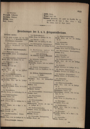 Kaiserlich-königliches Armee-Verordnungsblatt: Personal-Angelegenheiten 19170917 Seite: 17