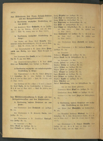 Kaiserlich-königliches Armee-Verordnungsblatt: Personal-Angelegenheiten 19171001 Seite: 2