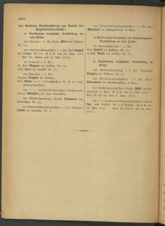 Kaiserlich-königliches Armee-Verordnungsblatt: Personal-Angelegenheiten 19171001 Seite: 8