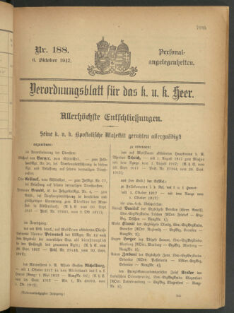 Kaiserlich-königliches Armee-Verordnungsblatt: Personal-Angelegenheiten 19171006 Seite: 57