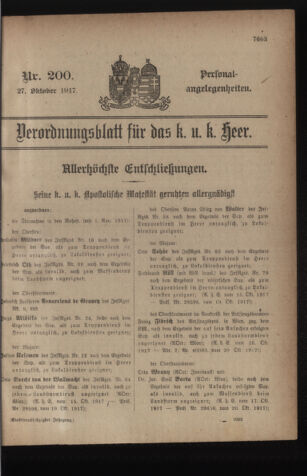 Kaiserlich-königliches Armee-Verordnungsblatt: Personal-Angelegenheiten 19171027 Seite: 55