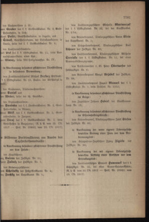 Kaiserlich-königliches Armee-Verordnungsblatt: Personal-Angelegenheiten 19171031 Seite: 11