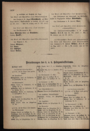 Kaiserlich-königliches Armee-Verordnungsblatt: Personal-Angelegenheiten 19171103 Seite: 66