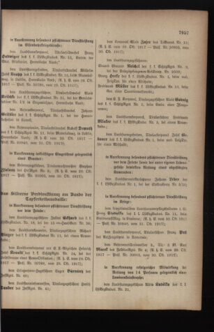 Kaiserlich-königliches Armee-Verordnungsblatt: Personal-Angelegenheiten 19171107 Seite: 11