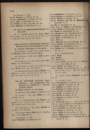 Kaiserlich-königliches Armee-Verordnungsblatt: Personal-Angelegenheiten 19171107 Seite: 4