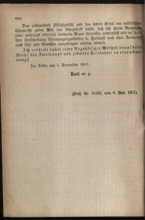 Kaiserlich-königliches Armee-Verordnungsblatt: Personal-Angelegenheiten 19171110 Seite: 2