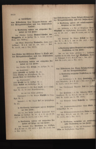 Kaiserlich-königliches Armee-Verordnungsblatt: Personal-Angelegenheiten 19171110 Seite: 4