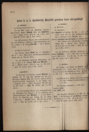 Kaiserlich-königliches Armee-Verordnungsblatt: Personal-Angelegenheiten 19171110 Seite: 72