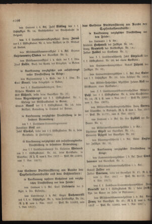 Kaiserlich-königliches Armee-Verordnungsblatt: Personal-Angelegenheiten 19171114 Seite: 18