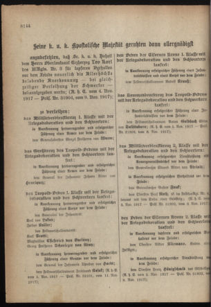 Kaiserlich-königliches Armee-Verordnungsblatt: Personal-Angelegenheiten 19171114 Seite: 2