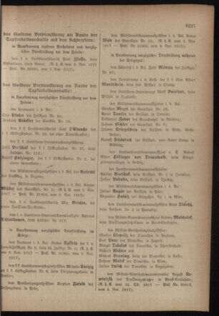 Kaiserlich-königliches Armee-Verordnungsblatt: Personal-Angelegenheiten 19171117 Seite: 15