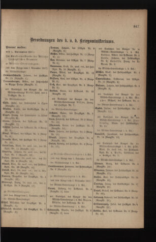 Kaiserlich-königliches Armee-Verordnungsblatt: Personal-Angelegenheiten 19171120 Seite: 103