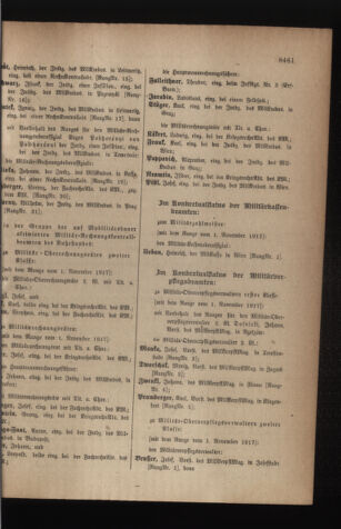 Kaiserlich-königliches Armee-Verordnungsblatt: Personal-Angelegenheiten 19171120 Seite: 93