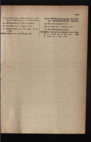 Kaiserlich-königliches Armee-Verordnungsblatt: Personal-Angelegenheiten 19171120 Seite: 97