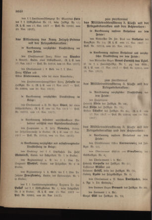 Kaiserlich-königliches Armee-Verordnungsblatt: Personal-Angelegenheiten 19171126 Seite: 2