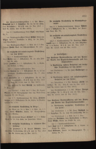 Kaiserlich-königliches Armee-Verordnungsblatt: Personal-Angelegenheiten 19171128 Seite: 11