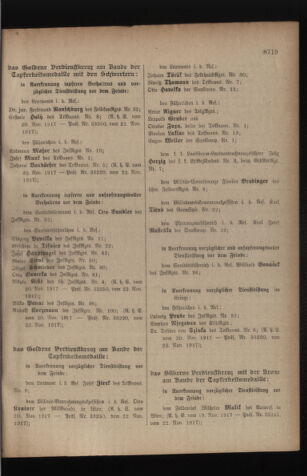 Kaiserlich-königliches Armee-Verordnungsblatt: Personal-Angelegenheiten 19171128 Seite: 13