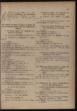 Kaiserlich-königliches Armee-Verordnungsblatt: Personal-Angelegenheiten 19171210 Seite: 3