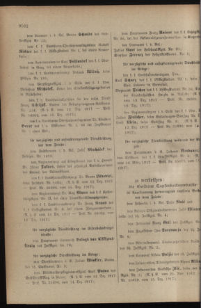 Kaiserlich-königliches Armee-Verordnungsblatt: Personal-Angelegenheiten 19171222 Seite: 40