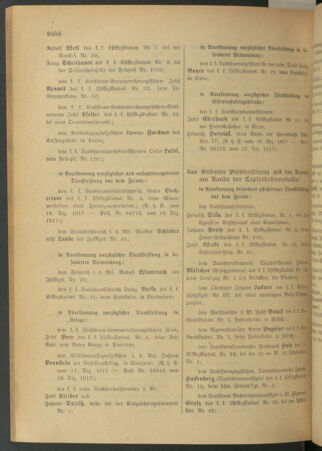 Kaiserlich-königliches Armee-Verordnungsblatt: Personal-Angelegenheiten 19171229 Seite: 14