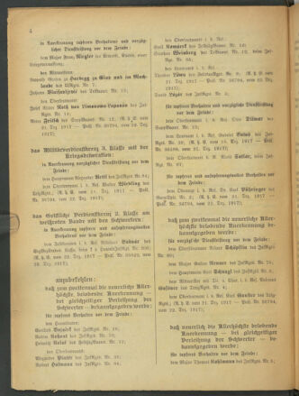 Kaiserlich-königliches Armee-Verordnungsblatt: Personal-Angelegenheiten 19180103 Seite: 4