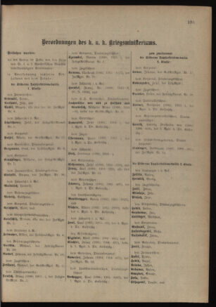 Kaiserlich-königliches Armee-Verordnungsblatt: Personal-Angelegenheiten 19180109 Seite: 19