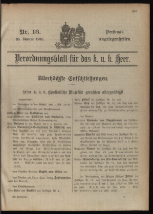 Kaiserlich-königliches Armee-Verordnungsblatt: Personal-Angelegenheiten 19180126 Seite: 65