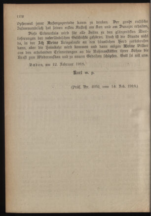 Kaiserlich-königliches Armee-Verordnungsblatt: Personal-Angelegenheiten 19180215 Seite: 90